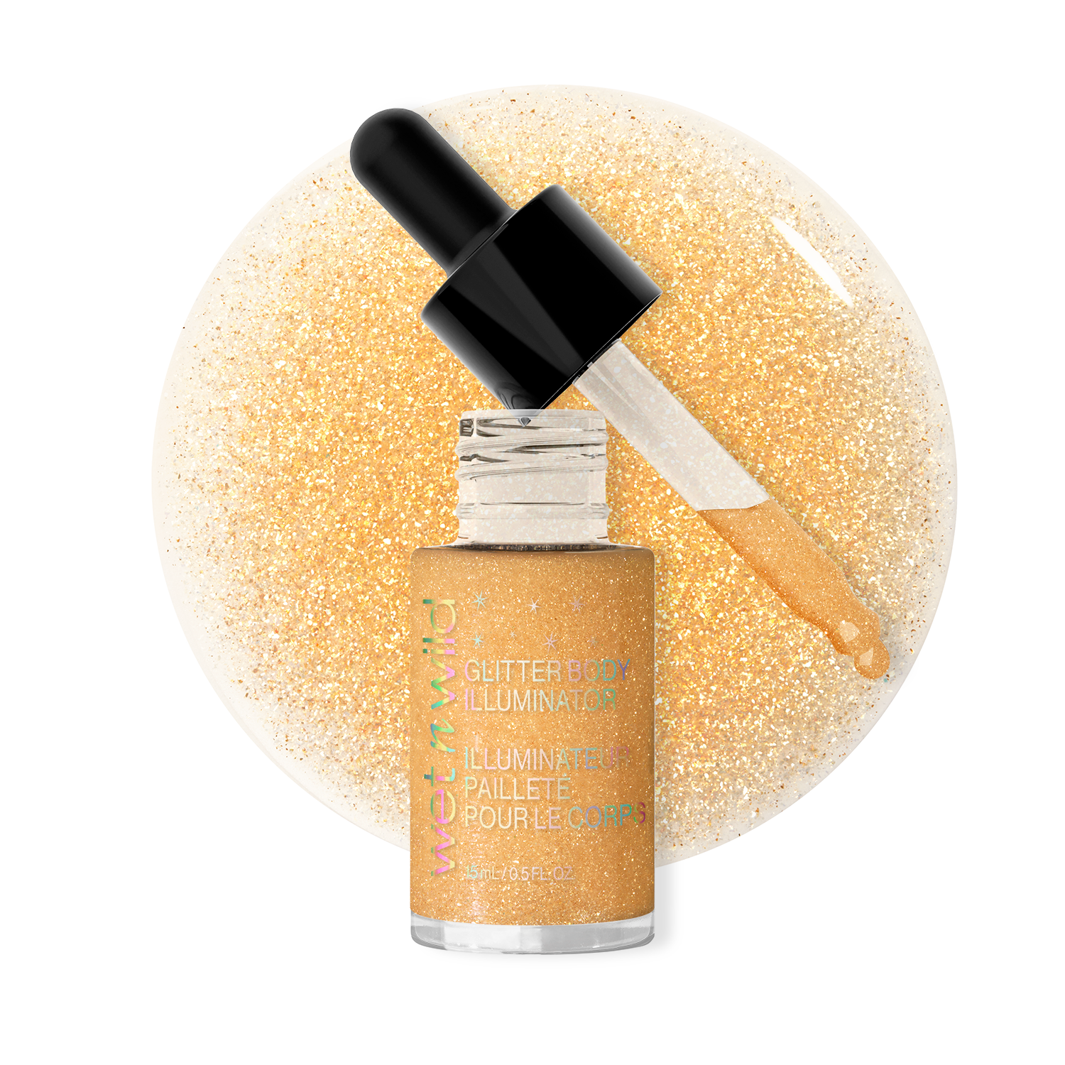 ILUMINADOR CON GLITTER PARA CUERPO FOUNTAIN OF GOLD FANTASY MAKERS - WET N WILD