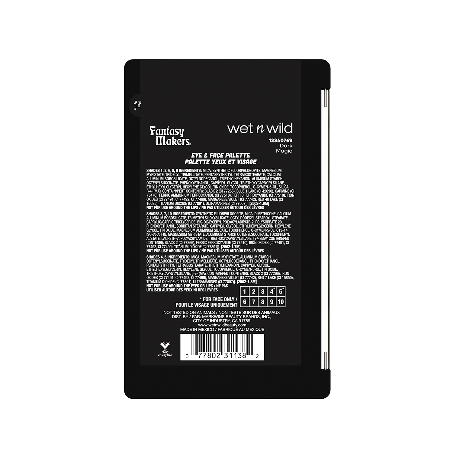 PALETA DE SOMBRAS DARK MAGIC FANTASY MAKERS - WET N WILD