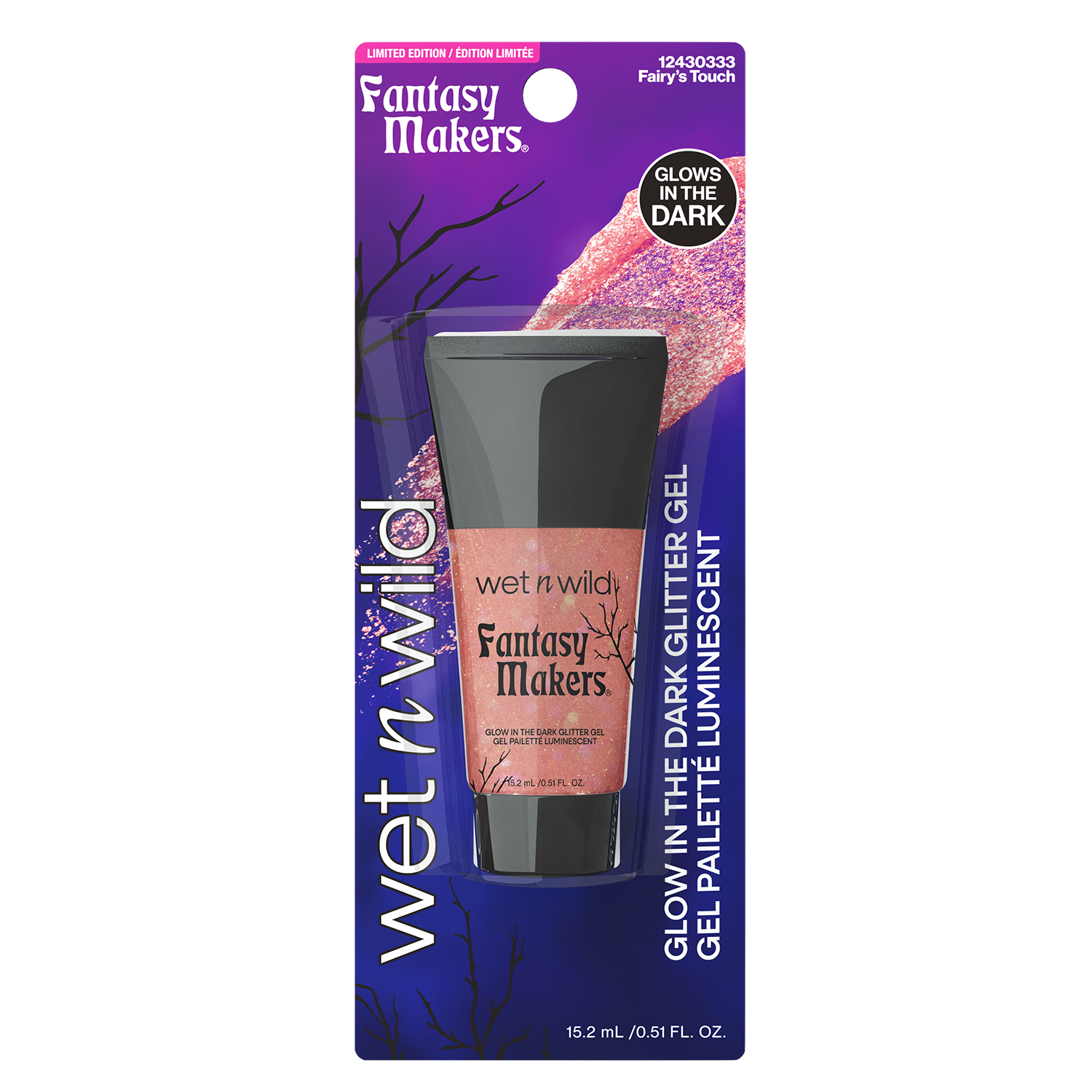 GLITTER GEL GLOW IN THE DARK FAIRYS TOUCH FANTASY MAKERS - WET N WILD