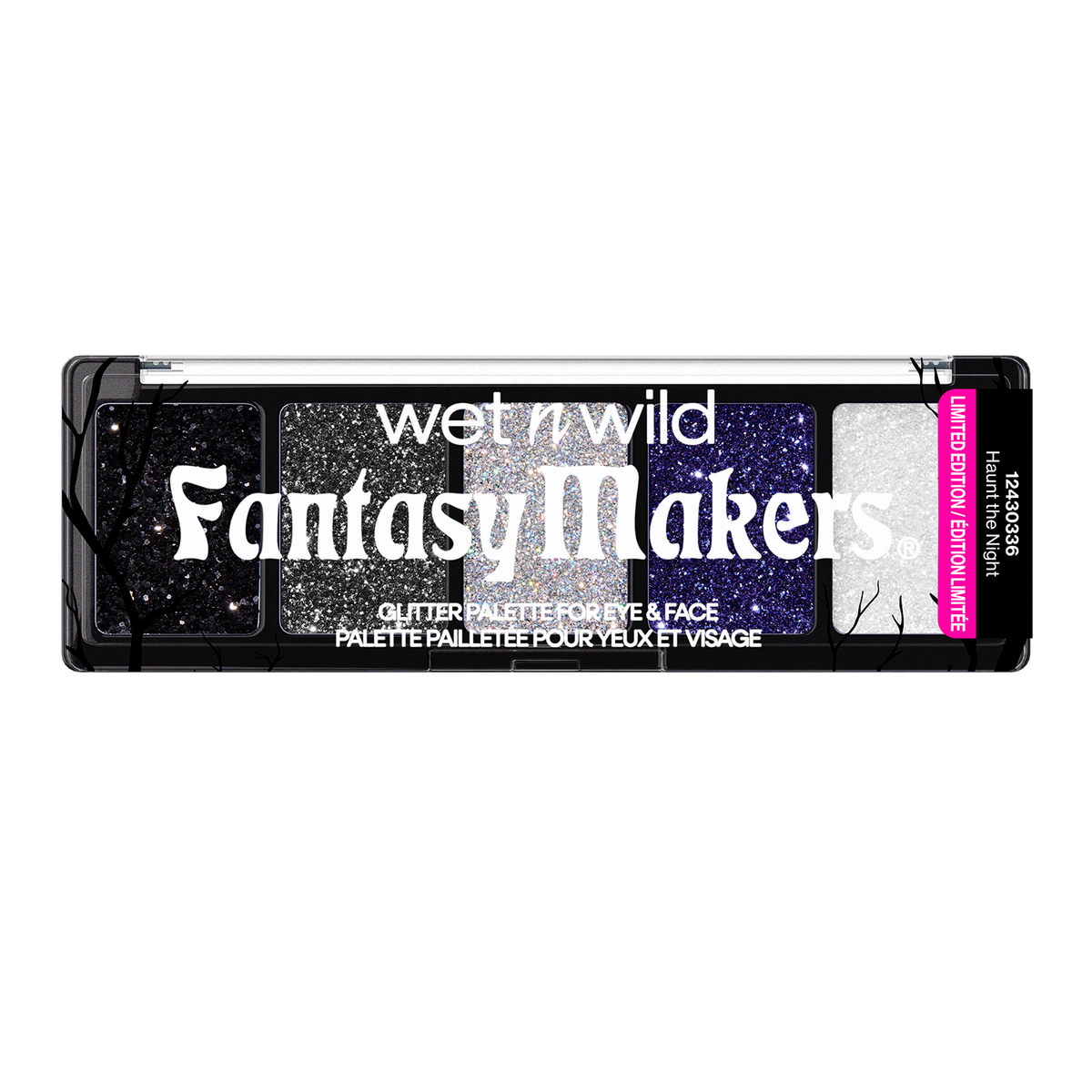 PALETA DE SOMBRAS CON GLITTER HAUNT THE NIGHT FANTASY MAKERS - WET N WILD