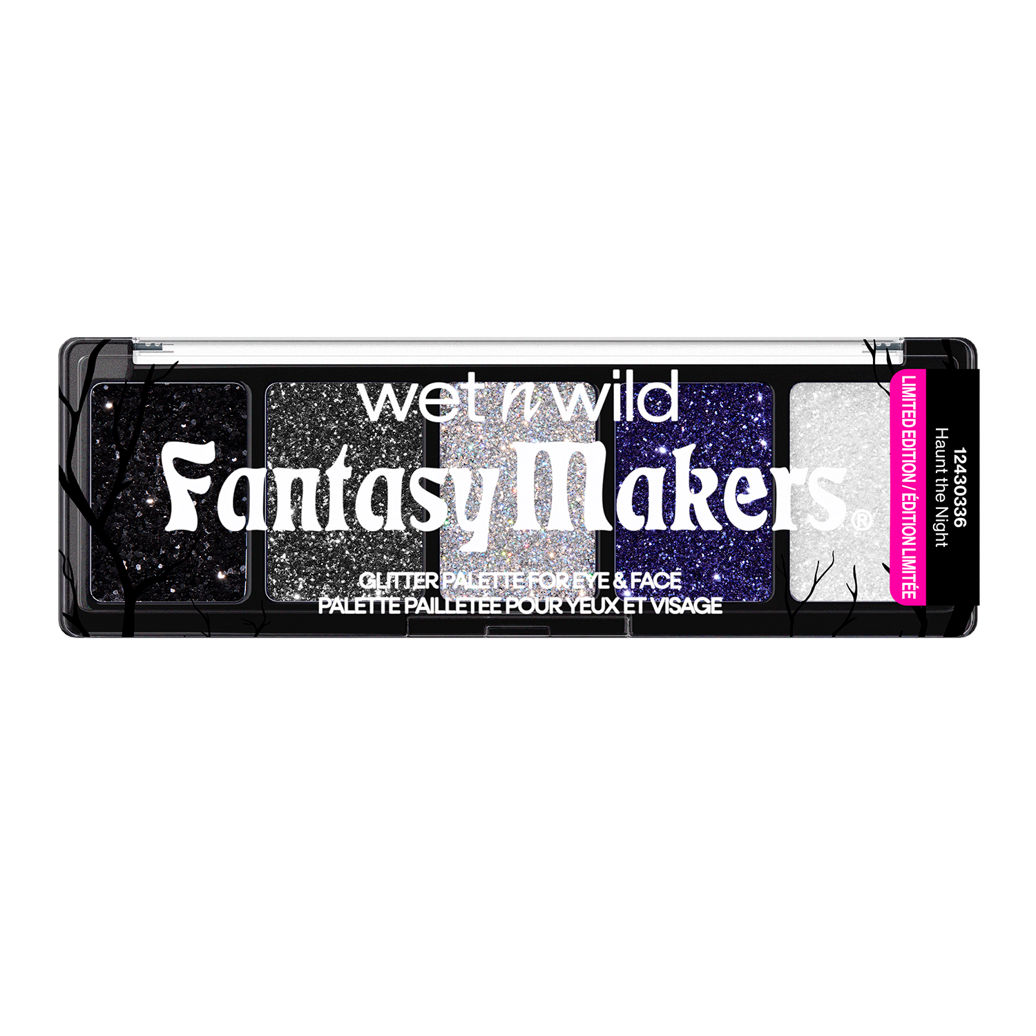 PALETA DE SOMBRAS CON GLITTER HAUNT THE NIGHT FANTASY MAKERS - OUTLET WET N WILD