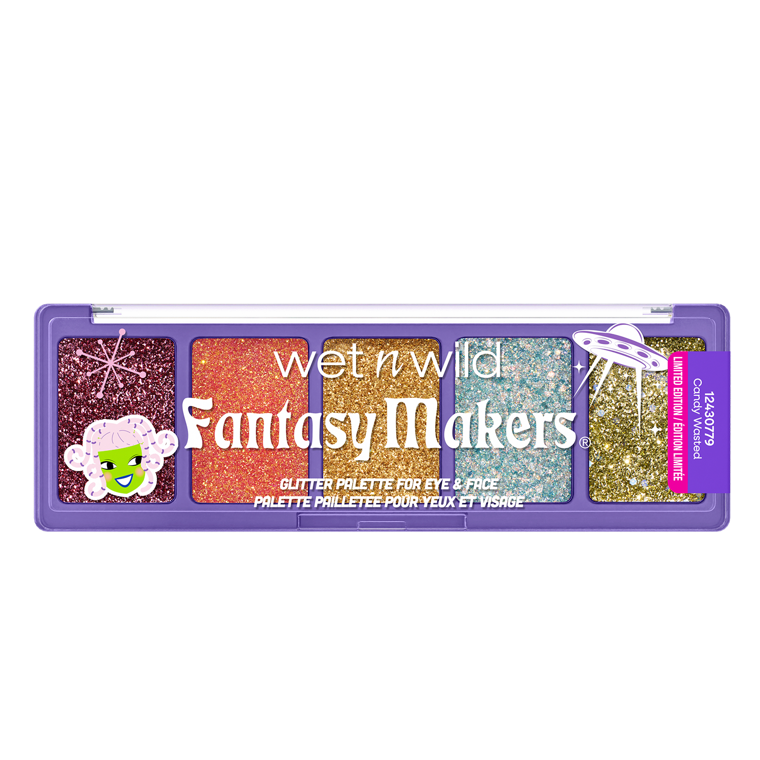 PALETA DE GLITTERS PARA CARA Y CUERPO CANDY WASTED FANTASY MAKERS - WET N WILD