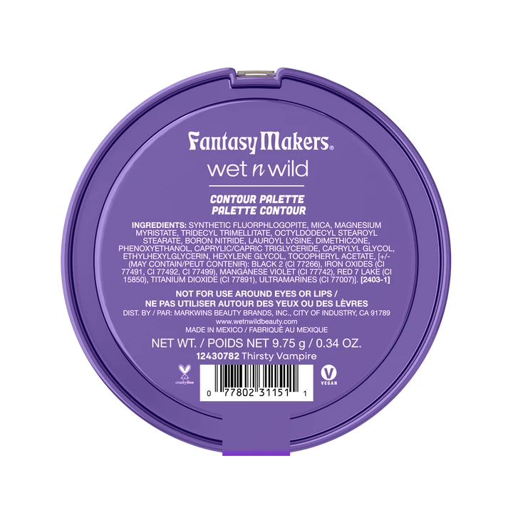 PALETA DE MAQUILLAJE CONTOUR THIRSTY VAMPIRE FANTASY MAKERS - WET N WILD