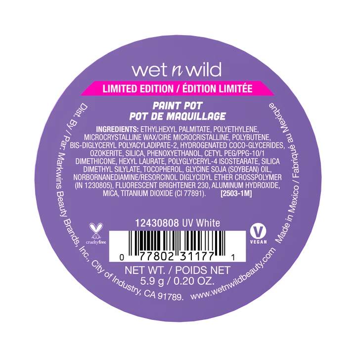 MAQUILLAJE CORPORAL UV WHITE FANTASY MAKERS - WET N WILD