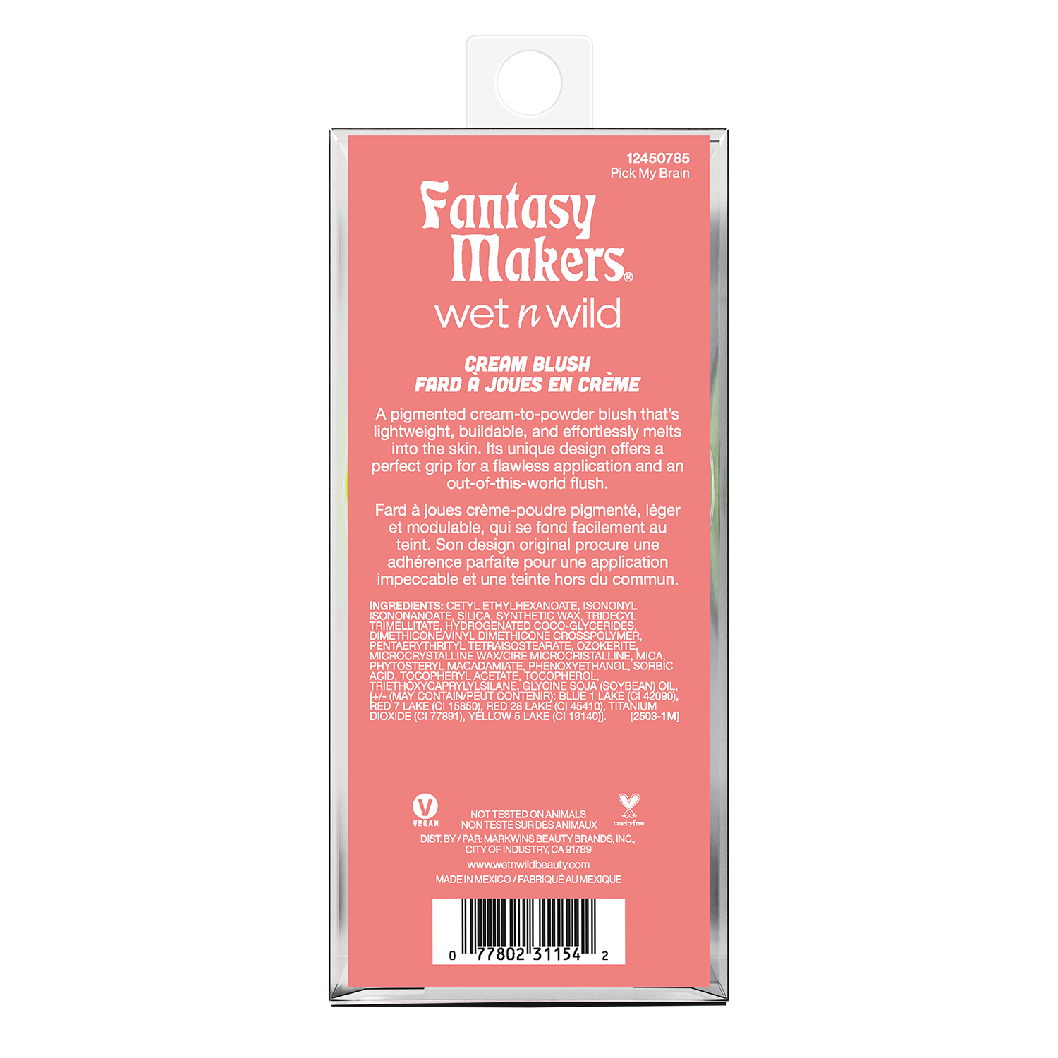 BLUSH EN CREMA PICK MY BRAIN FANTASY MAKERS - WET N WILD