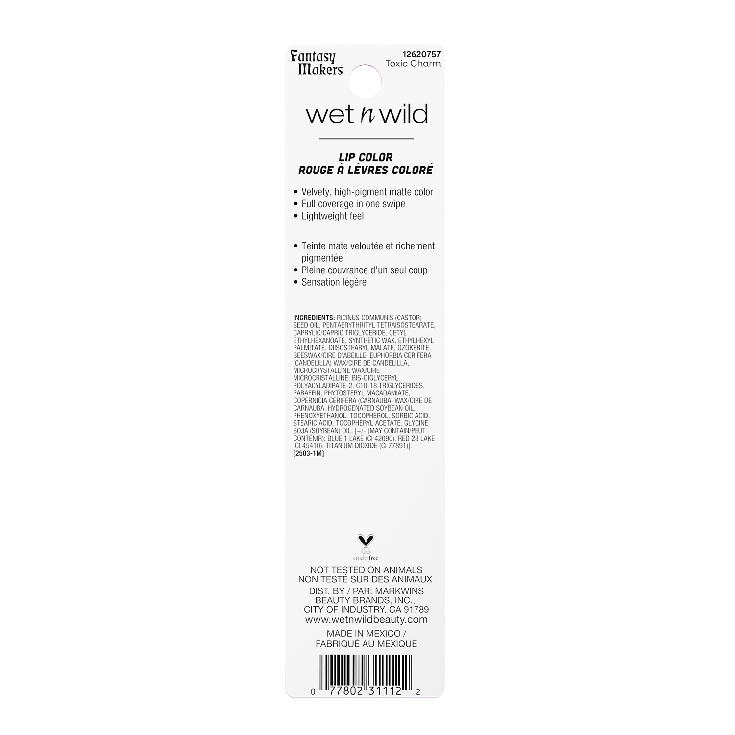 LIPSTICK TOXIC CHARM FANTASY MAKERS - WET N WILD