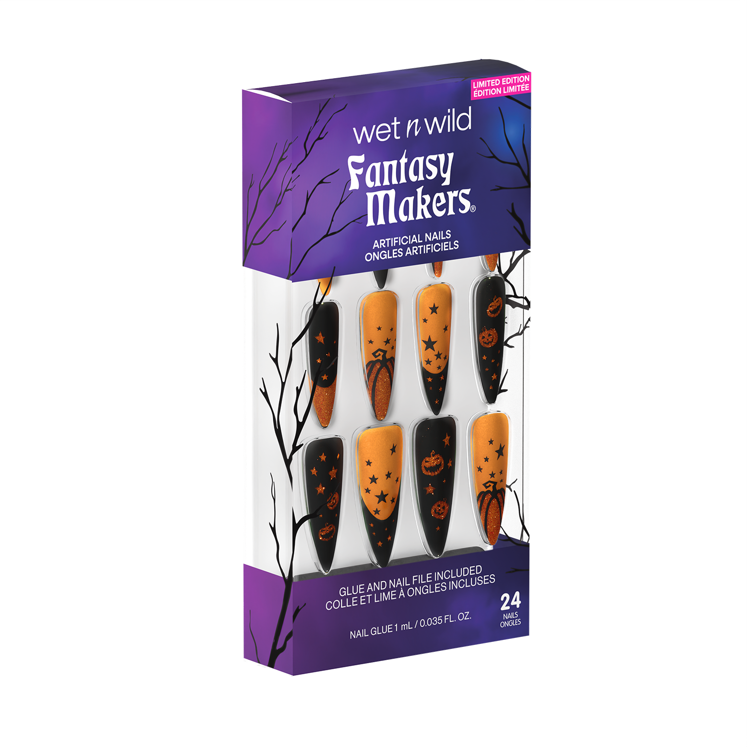 UÑAS POSTIZAS PUMPKIN BUMPKIN FANTASY MAKERS - WET N WILD
