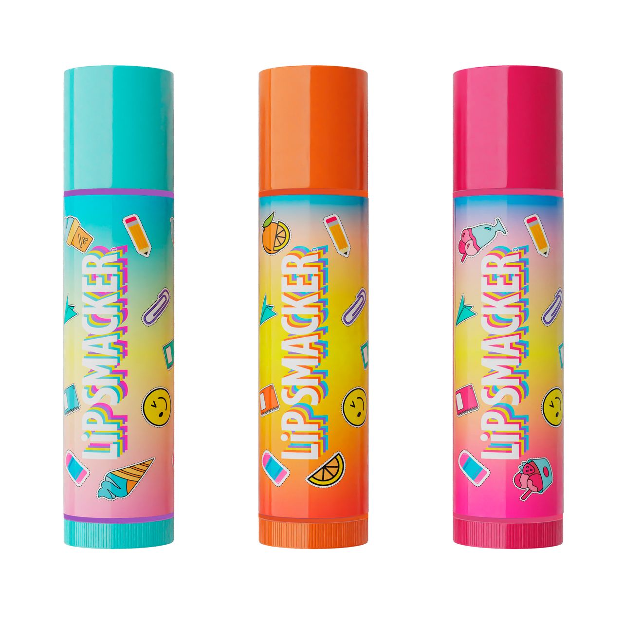 TRIO BÁLSAMOS LABIALES + LIBRETA PINK BACK TO SCHOOL - LIP SMAKER