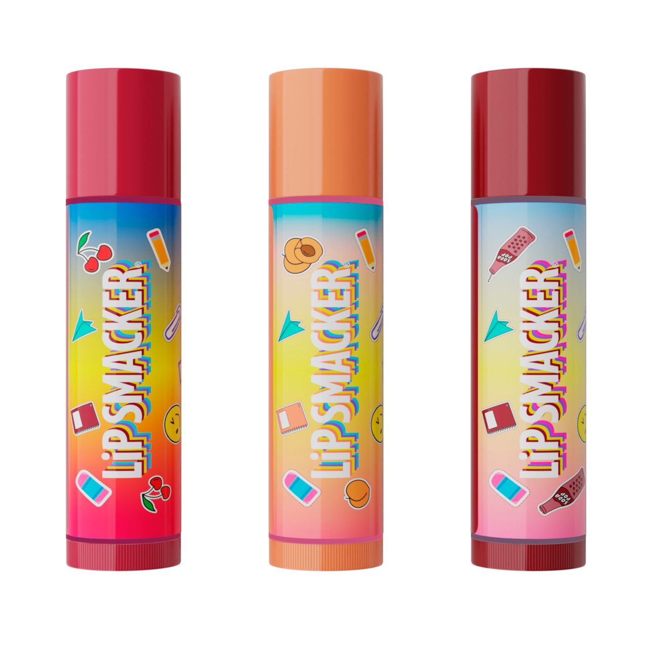 TRIO BÁLSAMOS LABIALES ERASER BOX BACK TO SCHOOL - LIP SMACKER