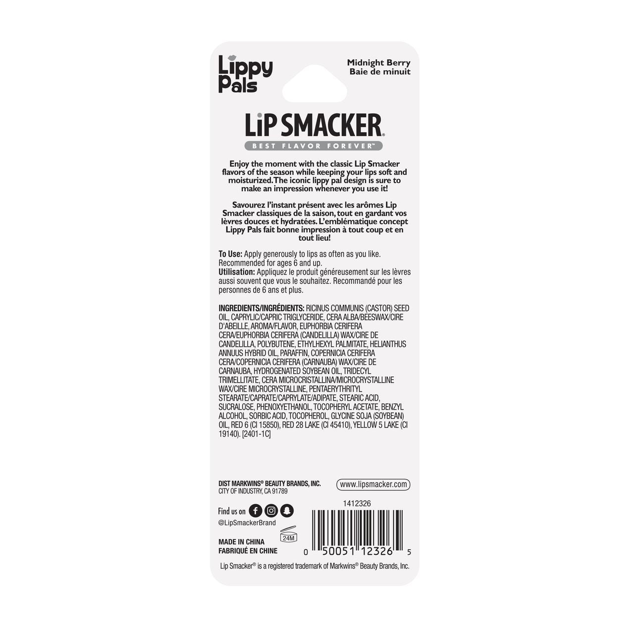 LIP SMACKER 24HAL LIPPY  PAL FOX - LIP SMACKER