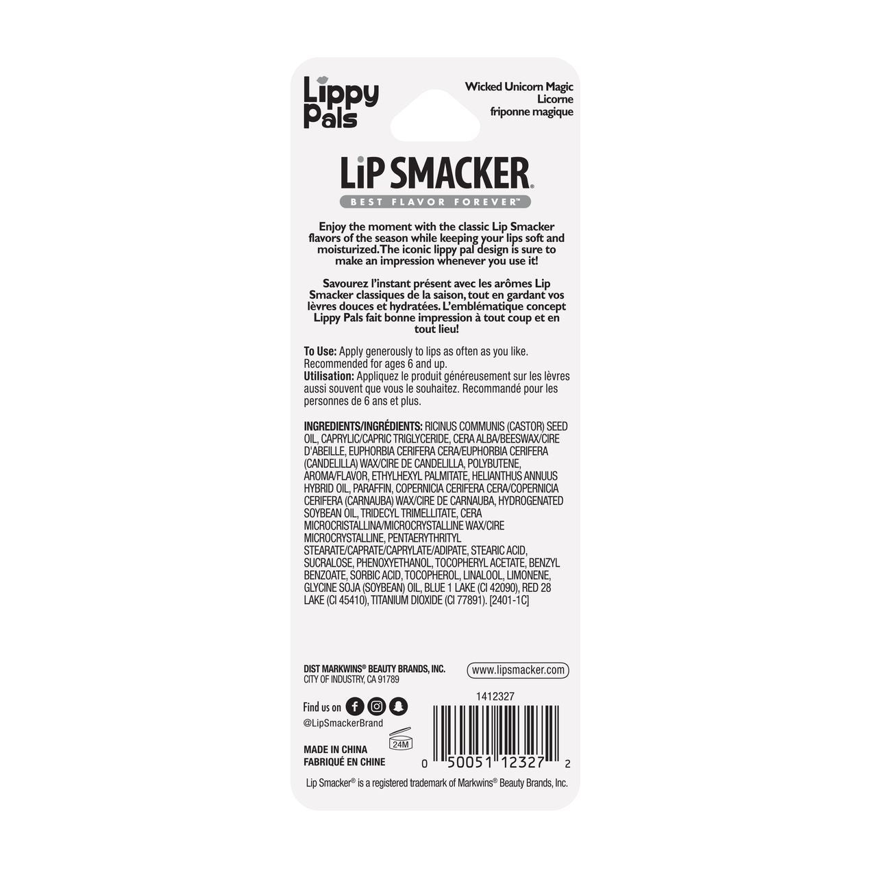 24HAL LIPPY PAL UNICORN - LIP SMACKER