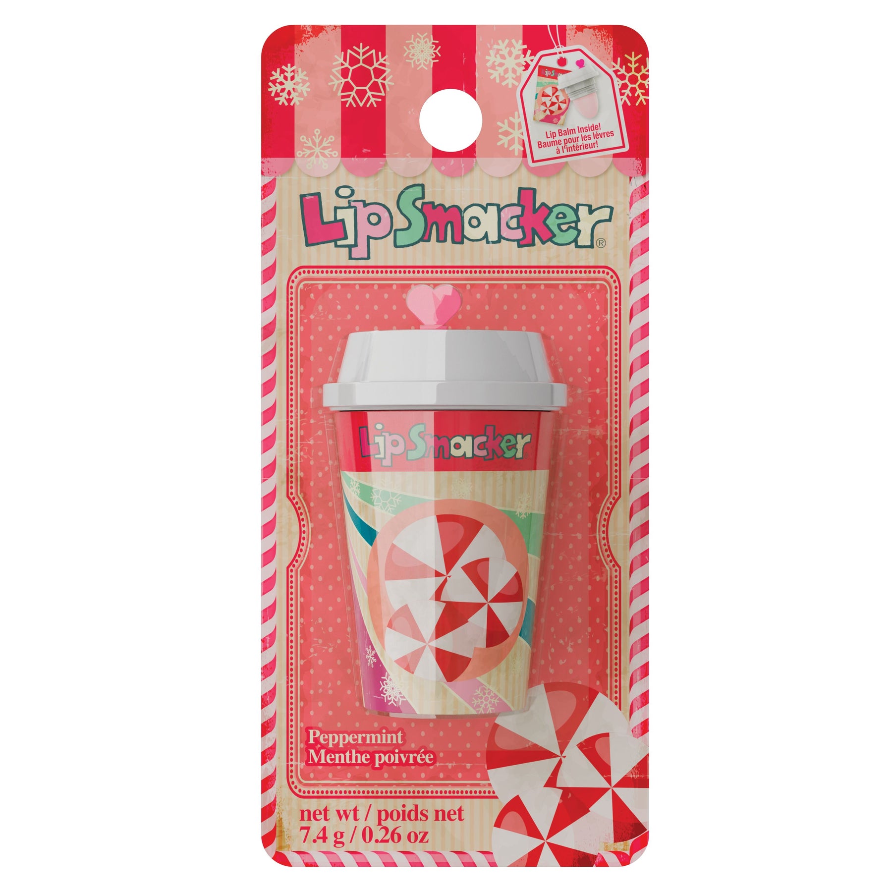 LIP BALM HOLIDAY FRAPPE CUP PEPPERMINT - LIP SMACKER