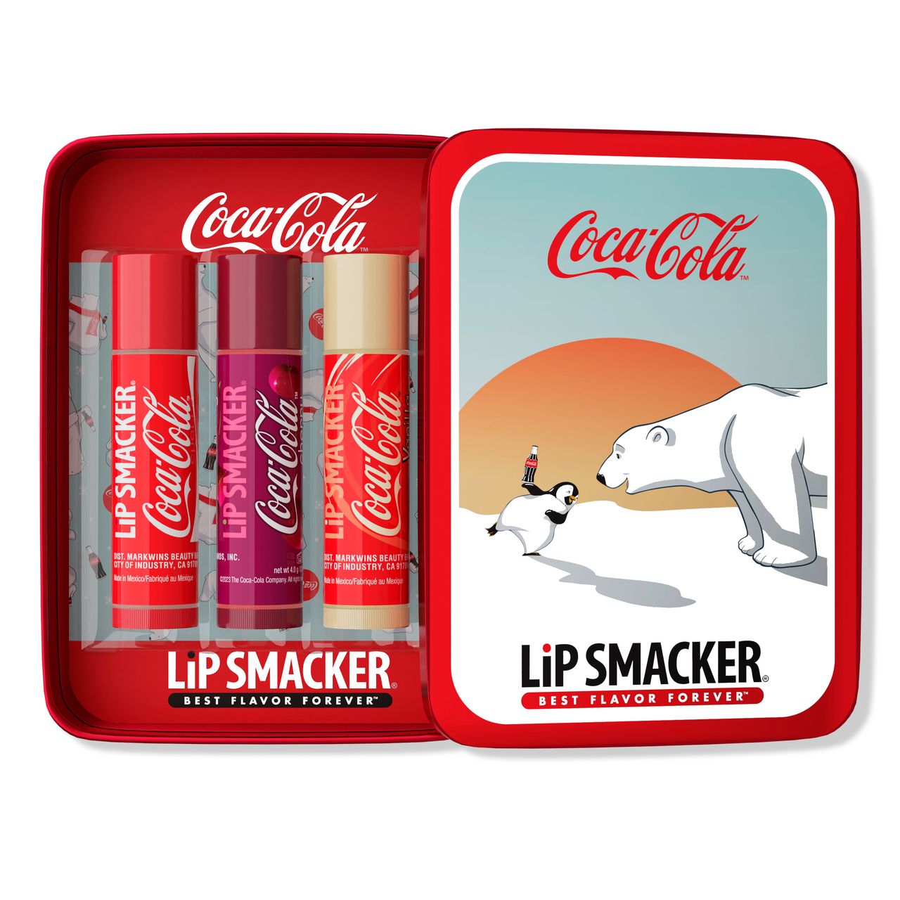 LIP BALMS TRIO TIN COCA COLA - LIP SMACKER