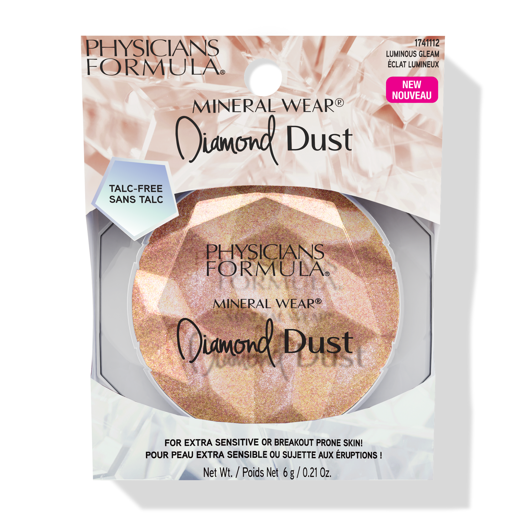 MAQUILLAJE EN POLVO MINERAL WEAR DIAMOND DUST LUMINOUS GLEAM - PHYSICIANS FORMULA