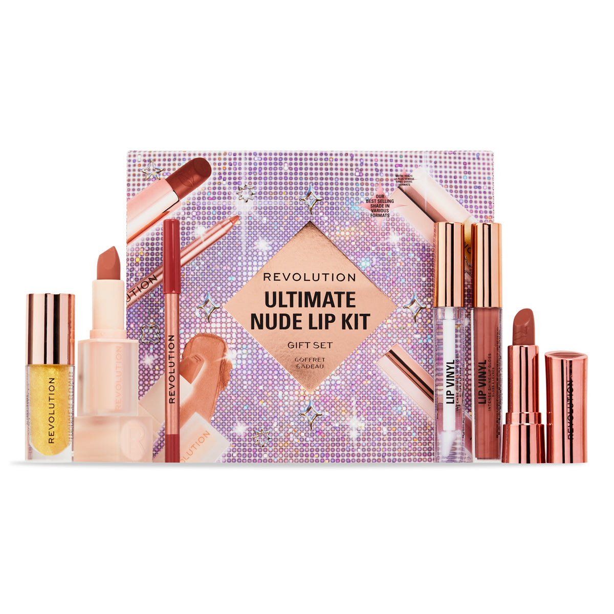 SET MAQUILLAJE LIP KIT ULTIMATE NUDE - MAKE UP REVOLUTION