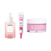 KIT SKINCARE HIDRATANTE COLÁGENO, ESCUALANO Y ROSA - MOIRA