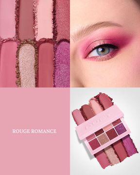 PALETA DE SOMBRAS DUET MINI SNAP PALETTE "ROUGE ROMANCE" - BEAUTY CREATIONS