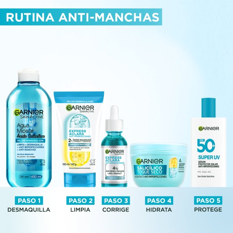 CREMA HIDRATANTE ANTI IMPERFECCIONES AC SALICÍLICO TOQUE SECO - GARNIER SKIN ACTIVE