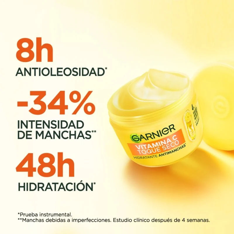CREMA HIDRATANTE ANTI MANCHAS VITAMIN C TOQUE SECO - GARNIER SKIN ACTIVE