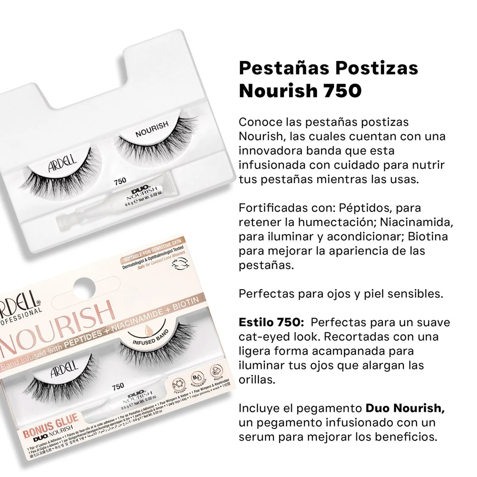 PESTAÑAS POSTIZAS NOURISH 750 - ARDELL
