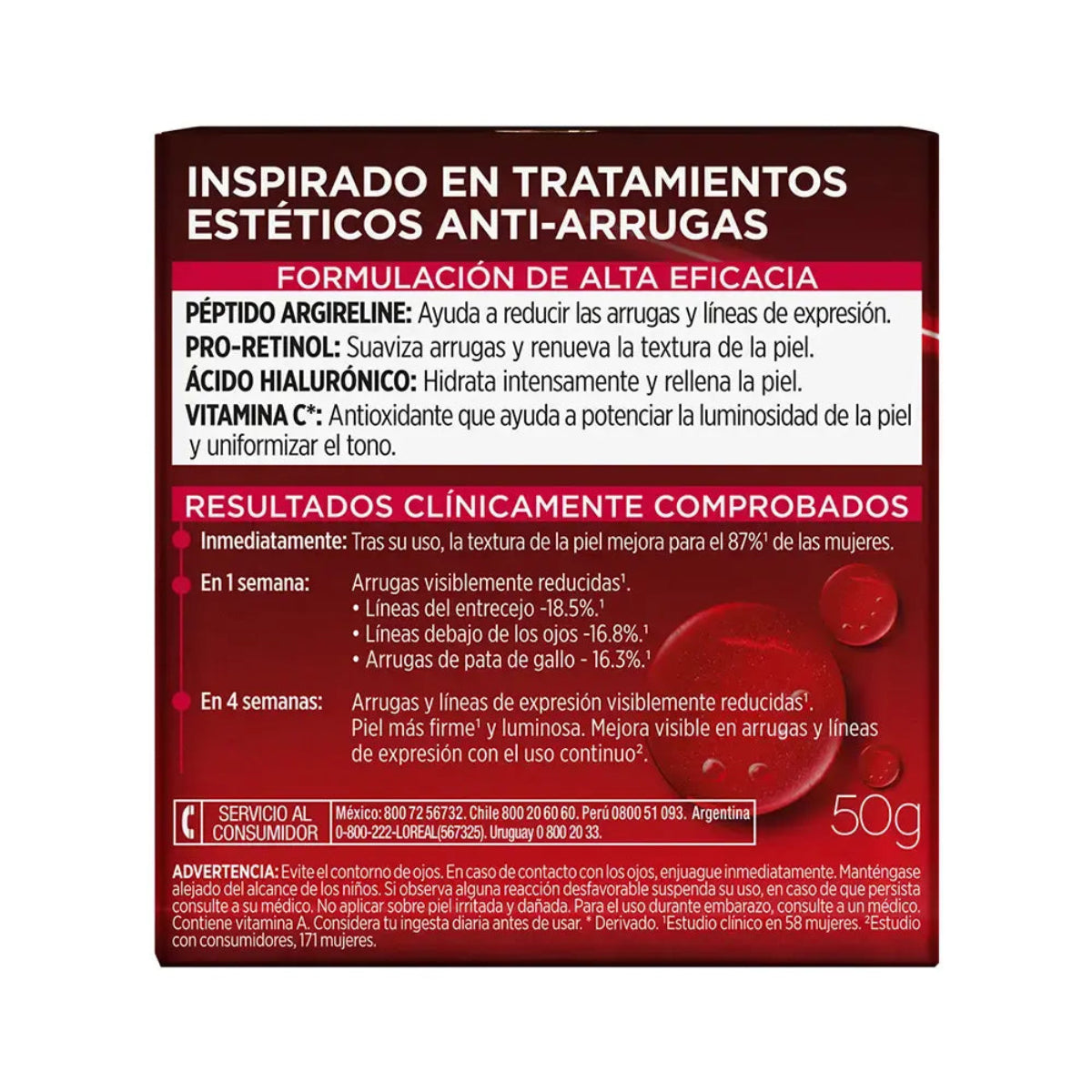 REVITALIFT LASER, CREMA DE DIA TRIPLE ACCION ANTI-SIGNOS DE EDAD - L'ORÉAL DERMO EXPERTISE