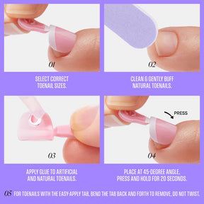 UÑAS PARA PIES CORE TOE-TALLY YOURS - KISS