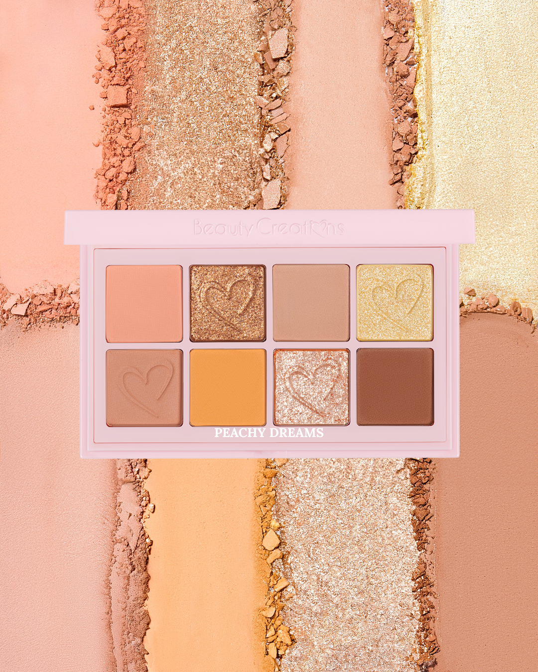 PALETA DE SOMBRAS DUET MINI SNAP PALETTE "PEACHY DREAMS" - BEAUTY CREATIONS
