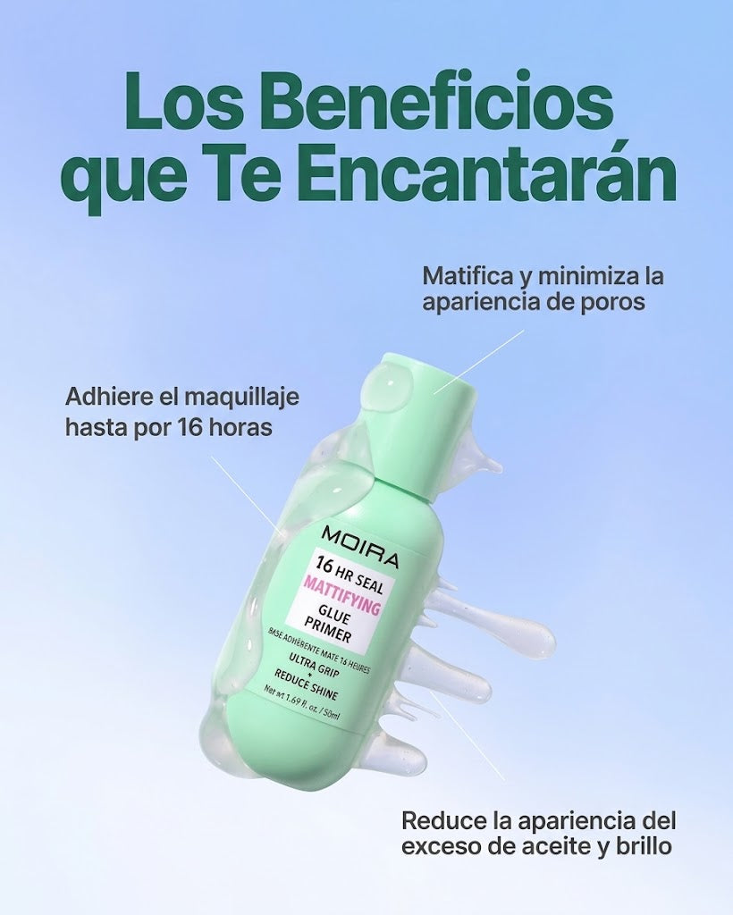 PRIMER HIDRATANTE MATIFICADOR 16HR SEAL GLUE PRIMER - MOIRA