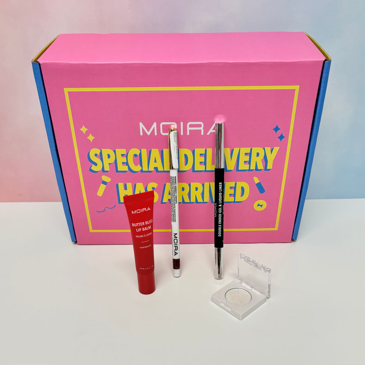 SET OJOS Y LABIOS RED + ESPONJA DE REGALO - MOIRA
