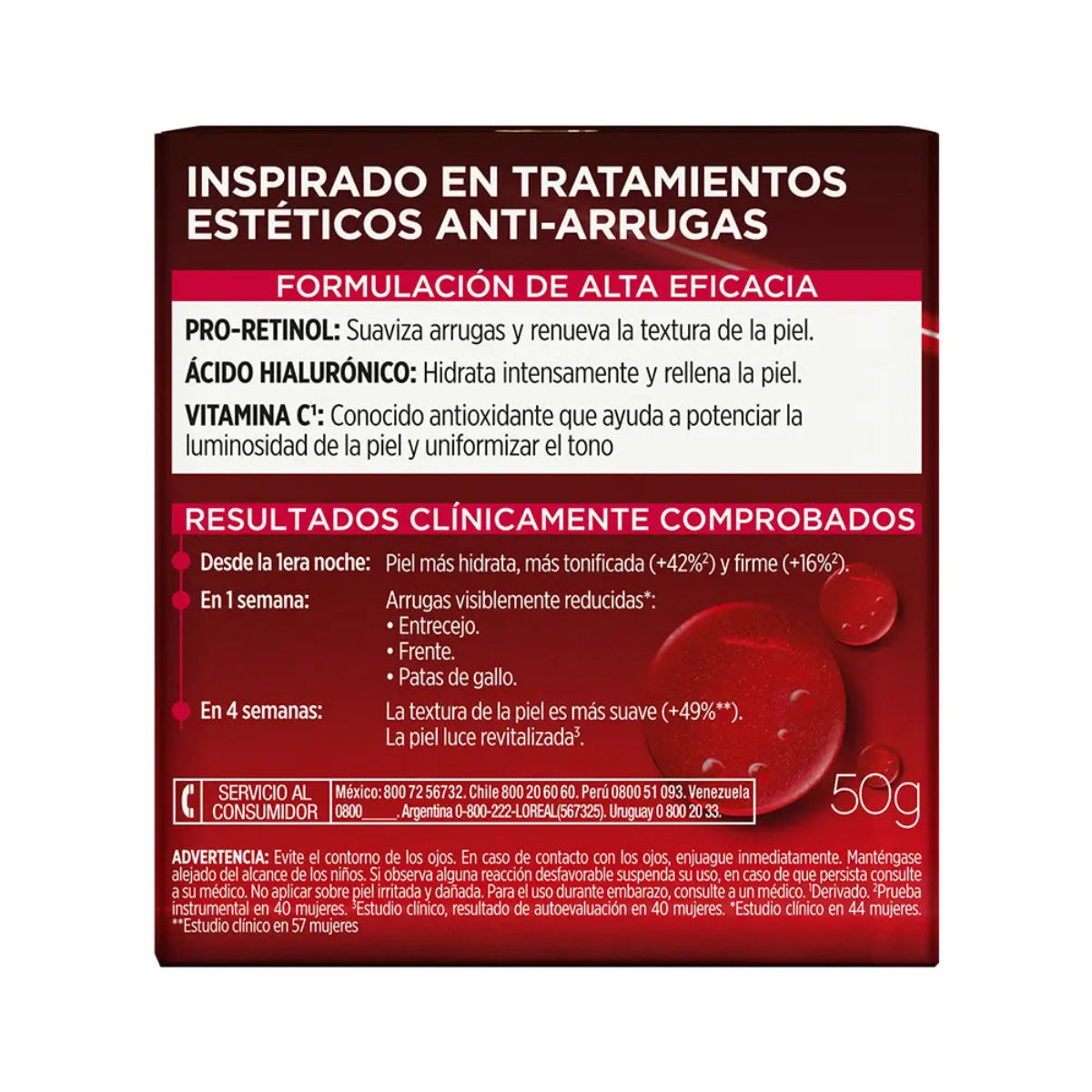 REVITALIFT LASER, CREMA DE NOCHE TRIPLE ACCION ANTI-SIGNOS DE EDAD - L'ORÉAL DERMO EXPERTISE