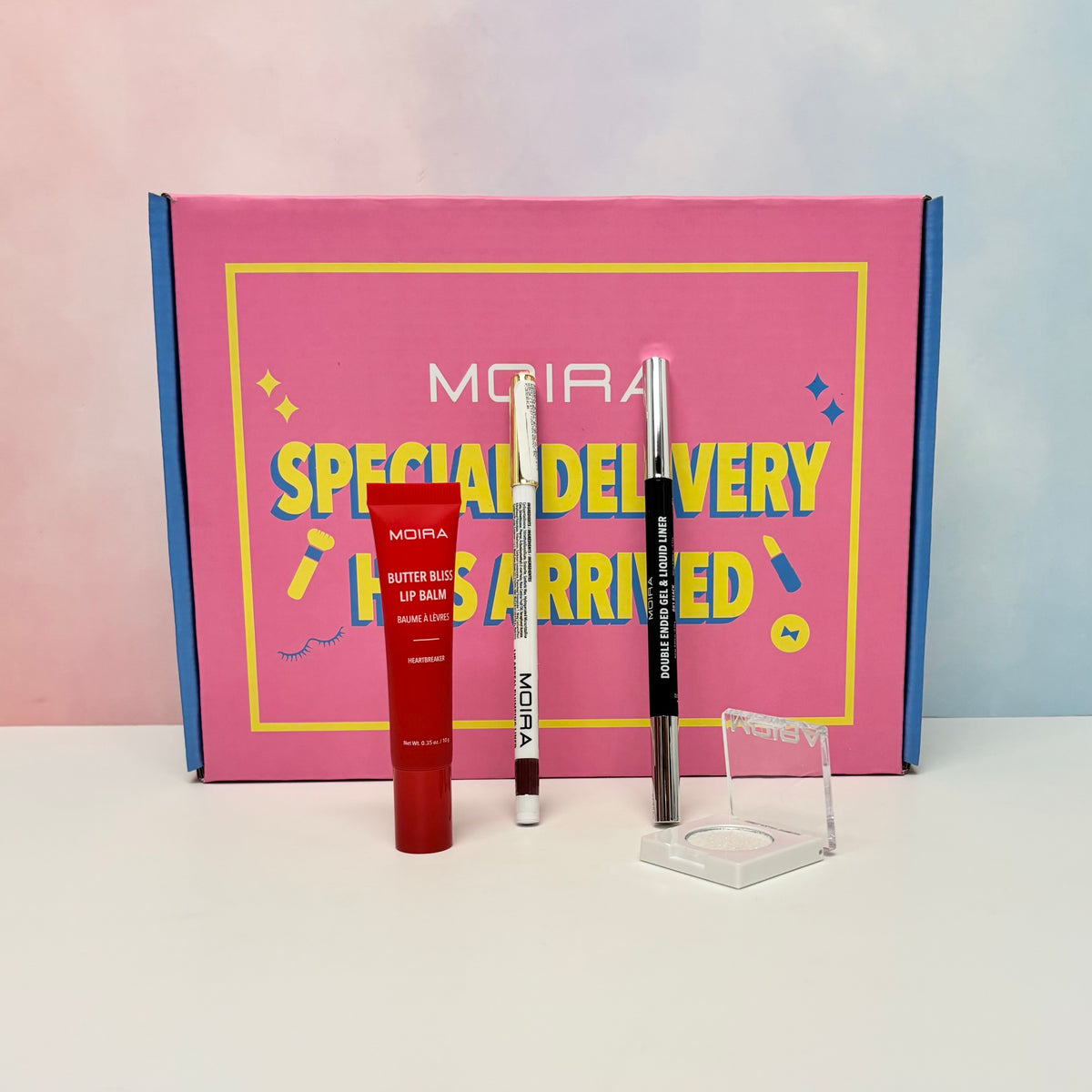 SET OJOS Y LABIOS RED + ESPONJA DE REGALO - MOIRA