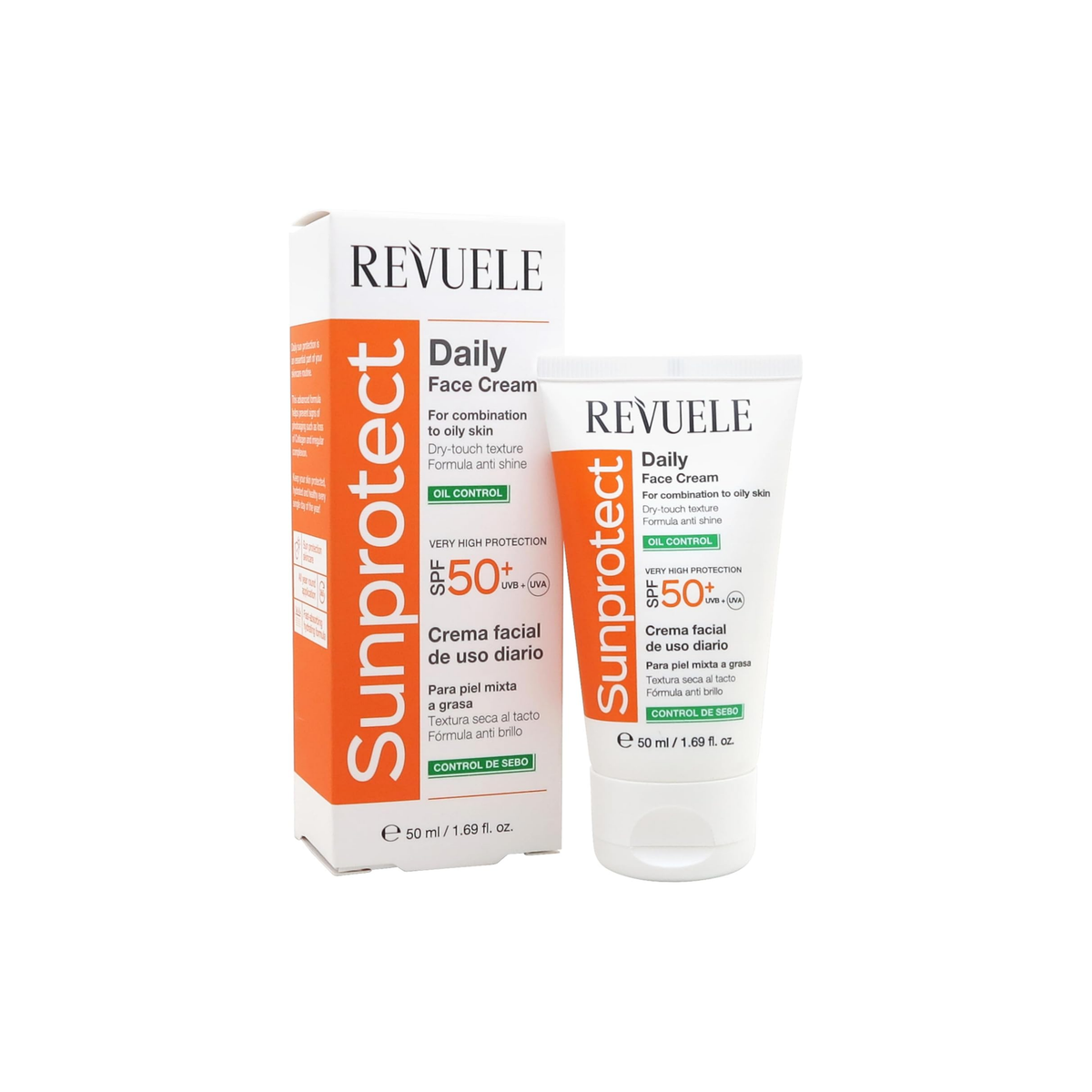 SUNPROTECT PROTECTOR SOLAR FACIAL CONTROL DE GRASA SPF50 - REVUELE