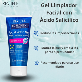 NO PROBLEM GEL LIMPIADOR ANTI IMPERFECCIONES CON ÁCIDO SALICÍLICO - REVUELE