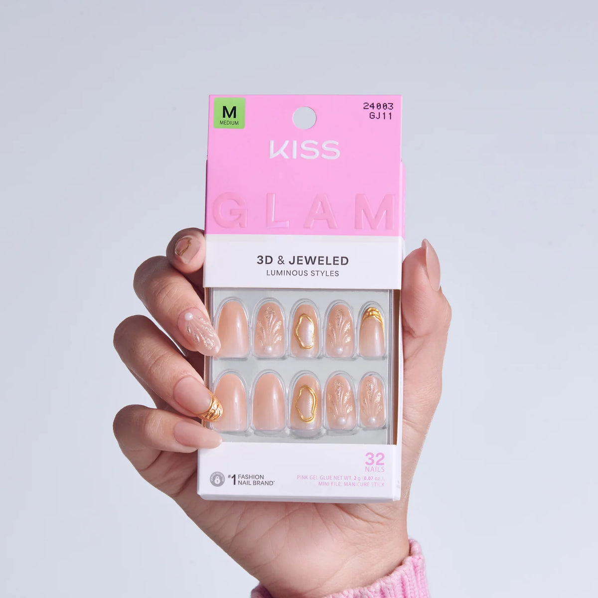 UÑAS POSTIZAS BLOSSOMING LOVE GLAM - KISS