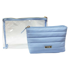 SET DE COSMETIQUERAS 2 PZAS AZUL CIELO - CONAIR