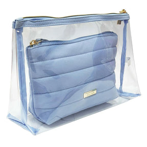 SET DE COSMETIQUERAS 2 PZAS AZUL CIELO - CONAIR