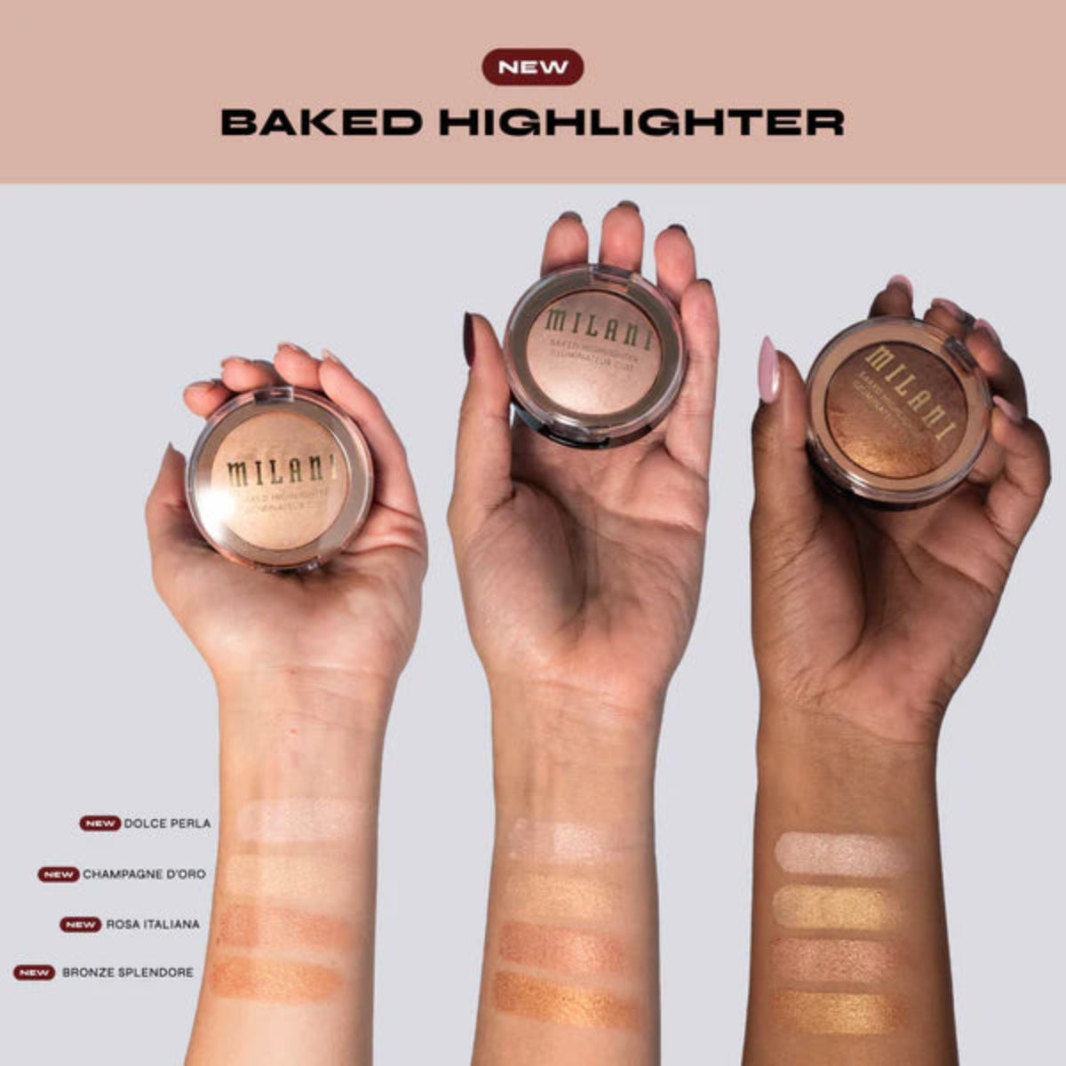 BAKED HIGHLIGHTER, ILUMINADOR EN POLVO - MILANI