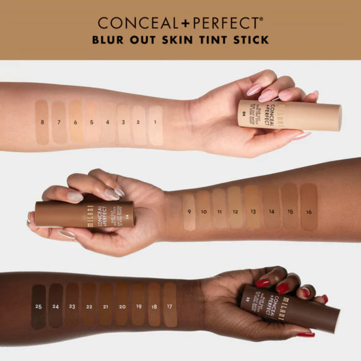 CONCEAL AND PERFECT BLUR OUT, TINTA DE MAQUILLAJE EN STICK - MILANI