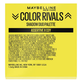 COLOR RIVALS ASSERTIVE X COY SOMBRAS PARA OJOS - MAYBELLINE