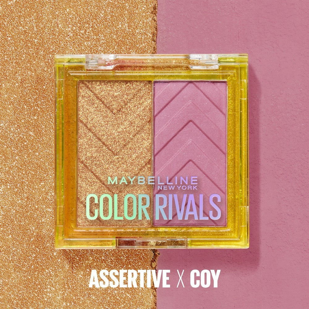 COLOR RIVALS ASSERTIVE X COY SOMBRAS PARA OJOS - MAYBELLINE