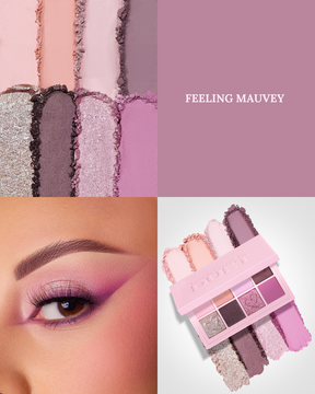 PALETA DE SOMBRAS DUET MINI SNAP PALETTE "FEELING MAUVEY" - BEAUTY CREATIONS