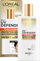 UV DEFENDER FLUIDO INVISIBLE ANTI ENVEJECIMIENTO - LOREAL DERMO EXPERTISE