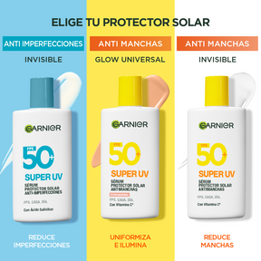 PROTECTOR SOLAR FACIAL SUPER UV SERUM ANTI-IMPERFECCIONES - GARNIER SKIN ACTIVE