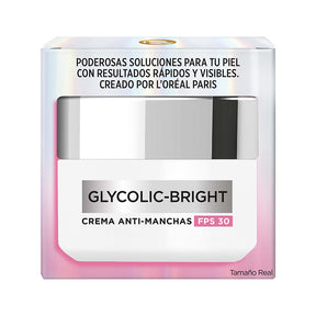 GLYCOLIC BRIGHT CREMA DÍA ANTI MANCHAS FPS30 50ML - LOREAL DERMO EXPERTISE