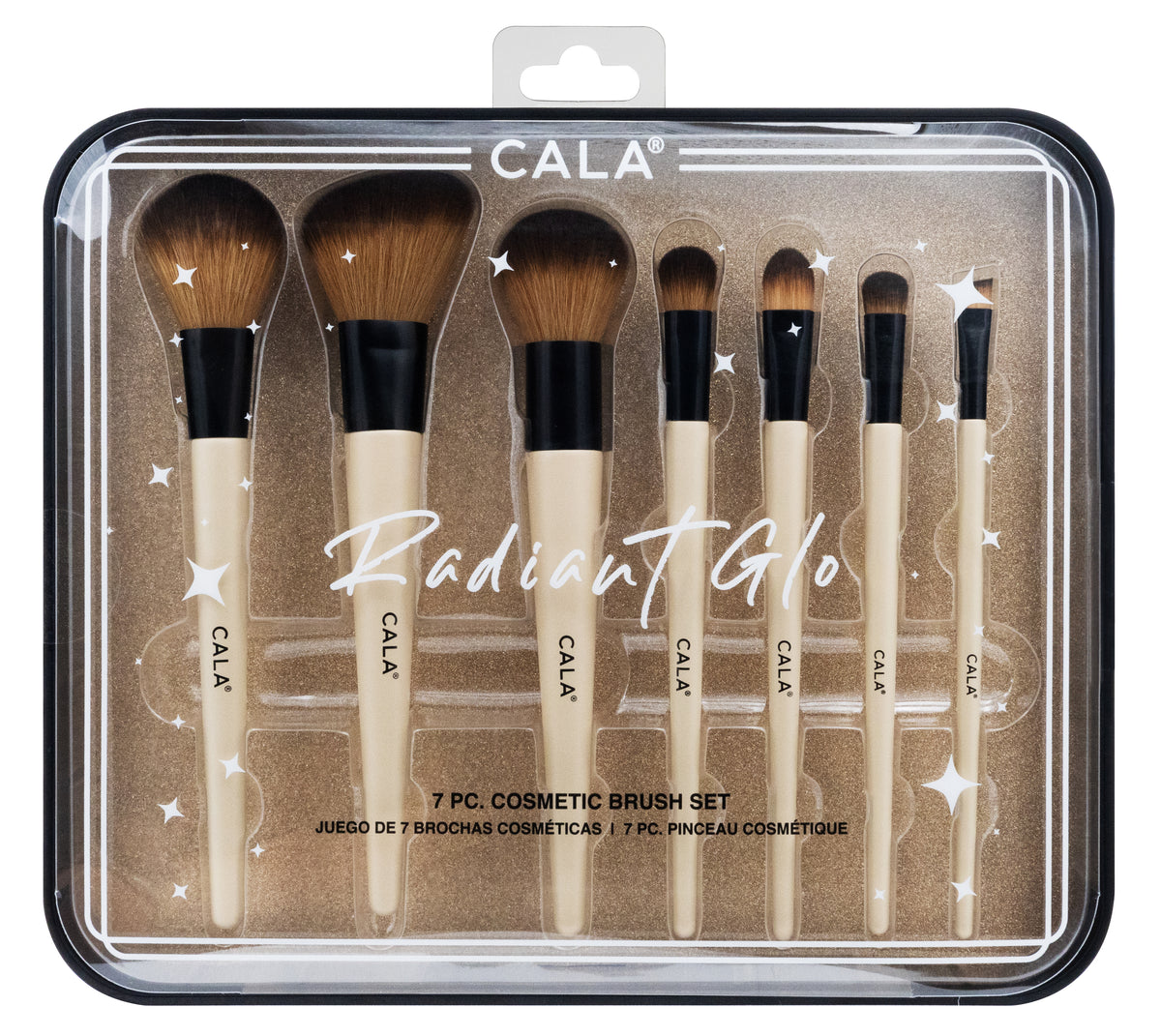 SET DE BROCHAS PARA CARA Y OJOS  RADIANT GLOW - CALA