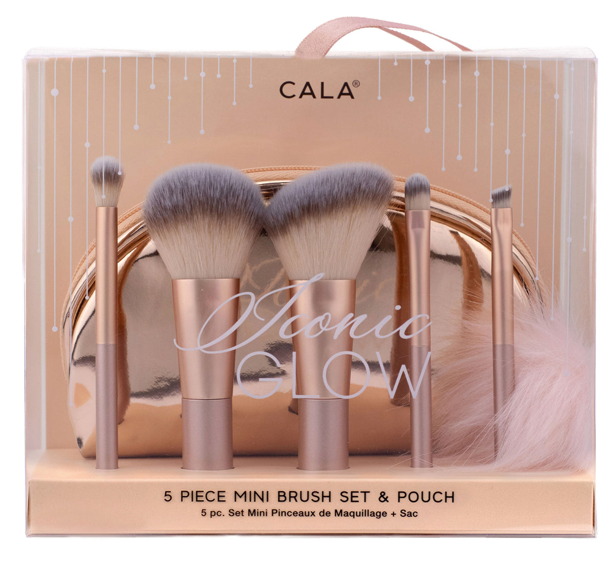 SET DE BROCHAS MINI CON COSMETIQUERA ICONIC GLOW - CALA