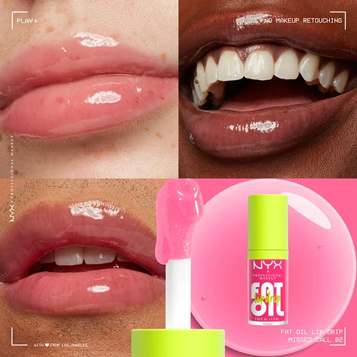LIP COMBO DELINEADOR DUCK PLUMP + FAT OIL LIP DRIP - NYX