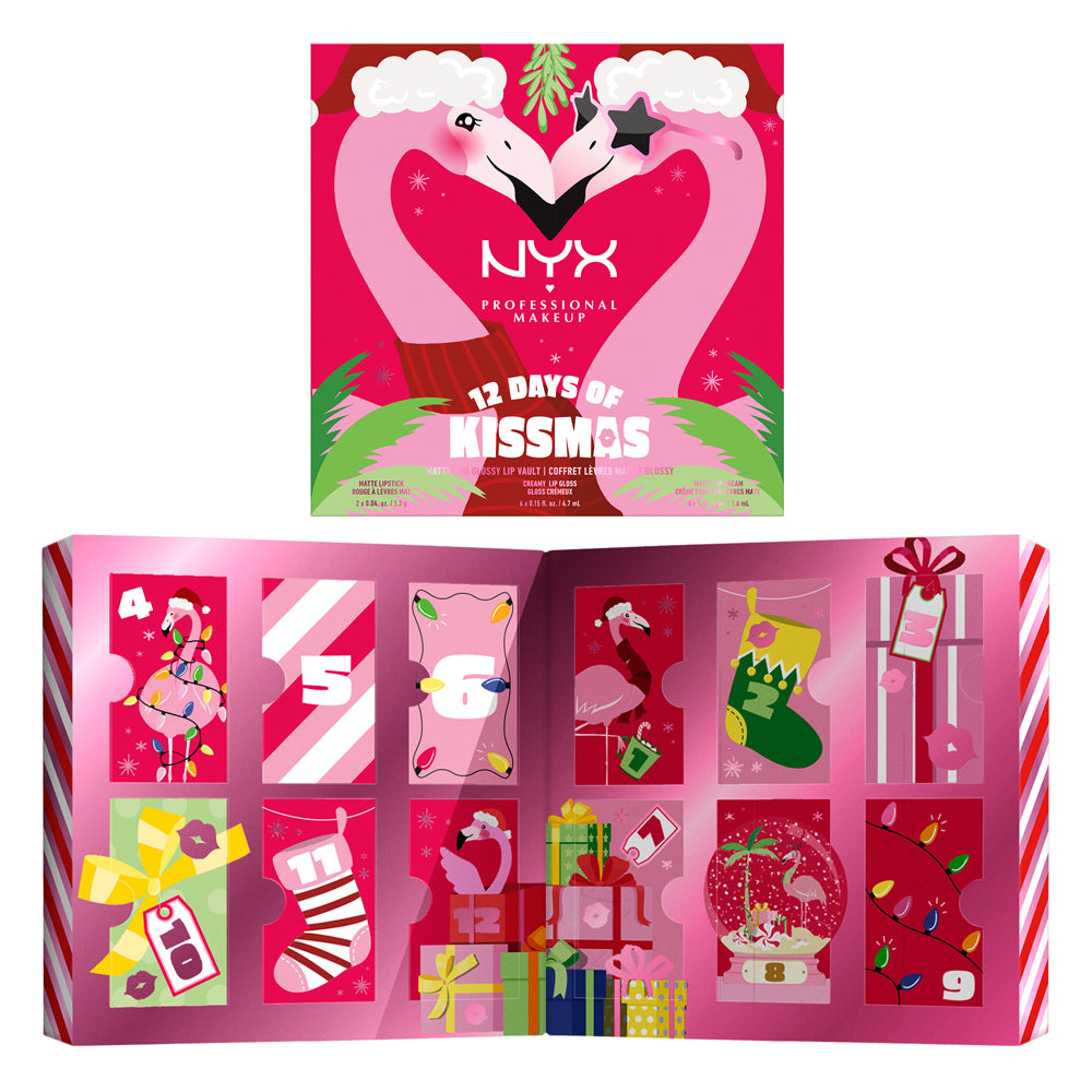 CALENDARIO DE ADVIENTO 12 DAYS OF KISSMAS -  OUTLET NYX HOLIDAYS