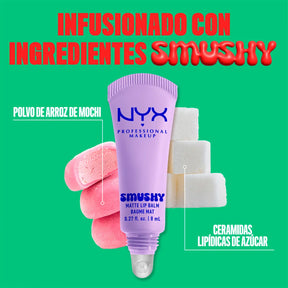 BÁLSAMO LABIAL MATE SMUSHY - NYX PROFESSIONAL MAKEUP