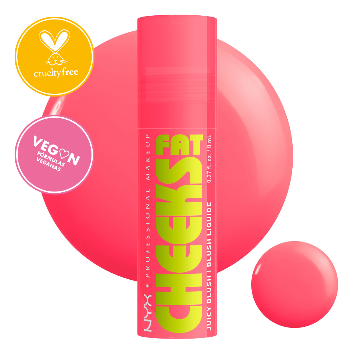 RUBOR LÍQUIDO FAT CHEEKS JUICY LIQUID BLUSH - NYX PROFESSIONAL MAKEUP